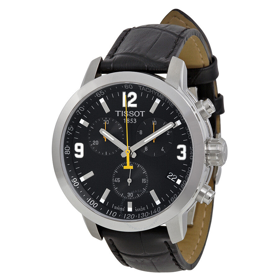 Tissot PRC 200 Chronograph Black Dial Men's Watch T0554171605700 - Dawson Watches