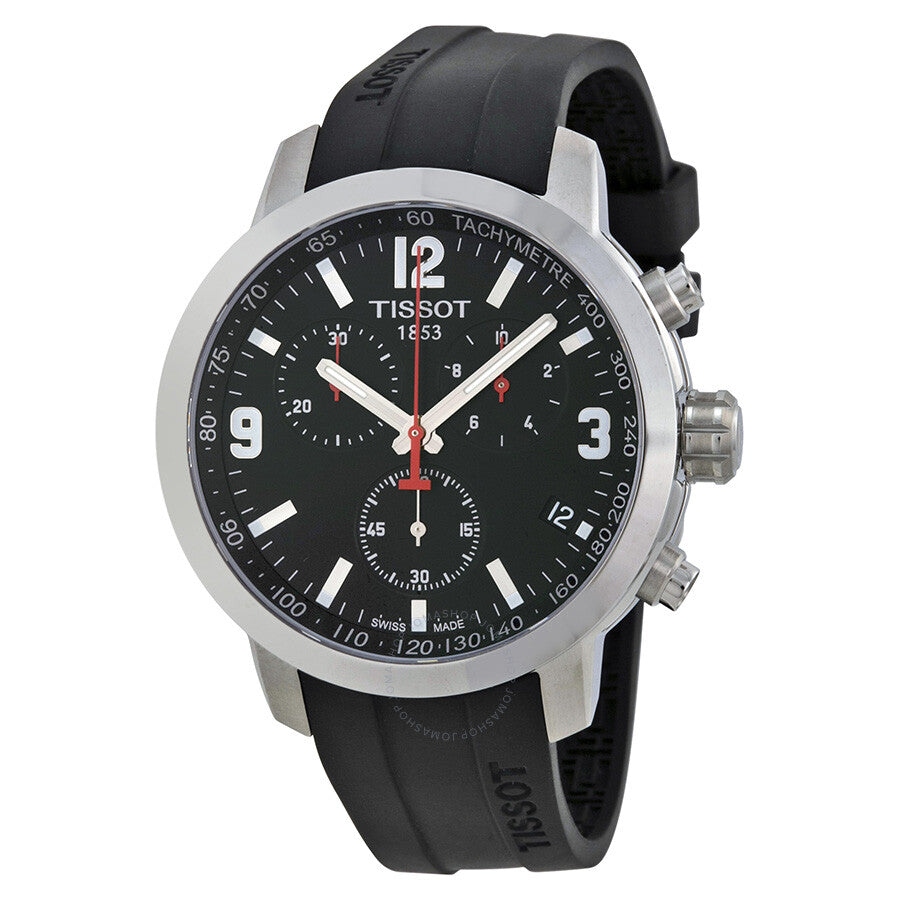 Tissot PRC 200 Chronograph Black Dial Men's Watch T0554171705700 - Dawson Watches