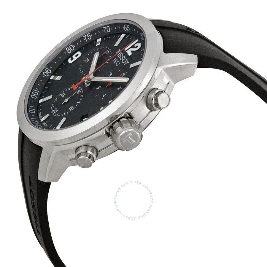 Tissot PRC 200 Chronograph Black Dial Men's Watch T0554171705700 - Dawson Watches #2