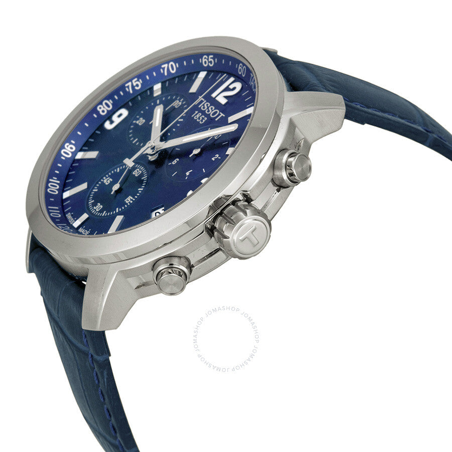 Tissot PRC 200 Chronograph Blue Dial Men's Watch T0554171604700 - Dawson Watches #2