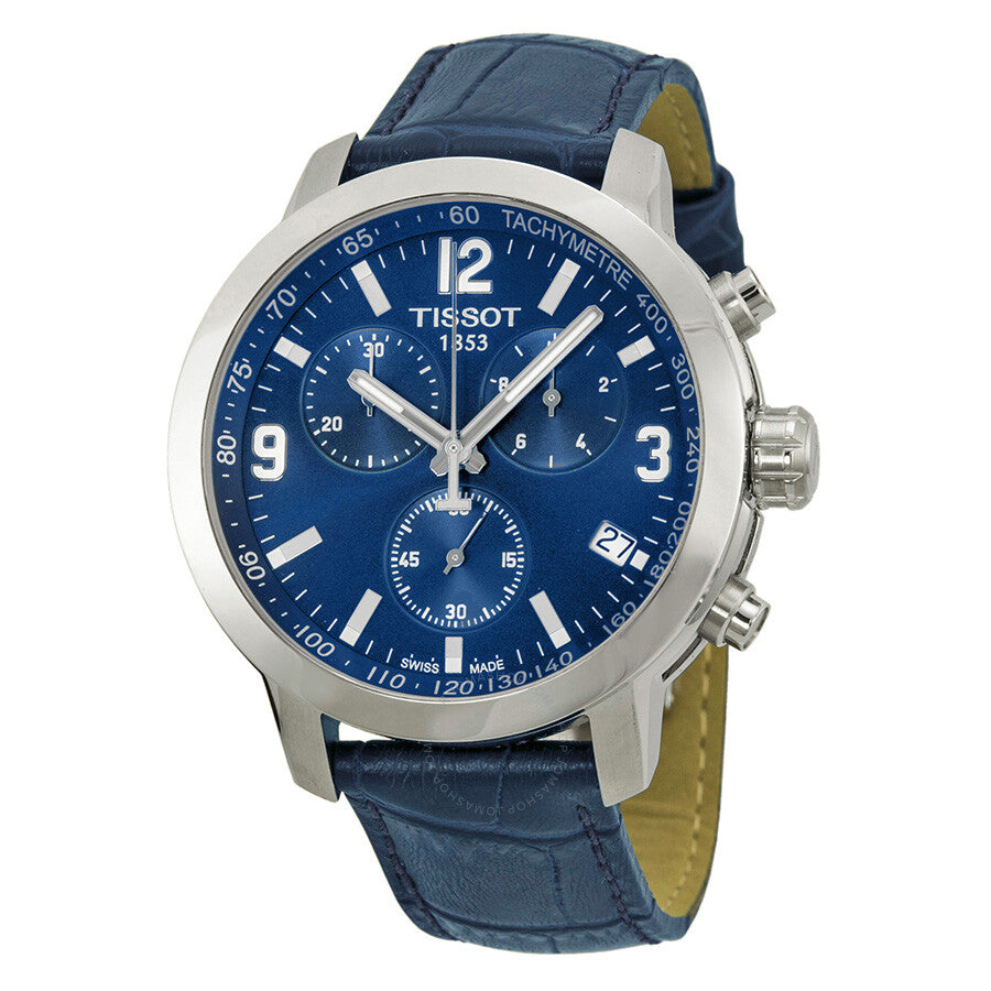 Tissot PRC 200 Chronograph Blue Dial Men's Watch T0554171604700 - Dawson Watches
