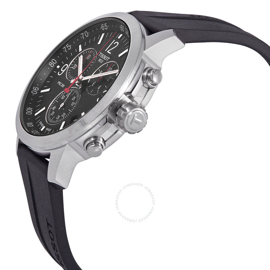 Tissot PRC 200 Chronograph Quartz Black Dial Men's Watch T114.417.17.057.00 - Dawson Watches #2