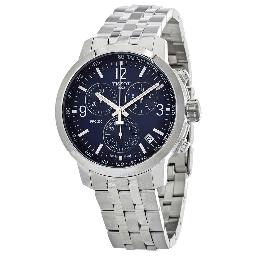 Tissot PRC 200 Chronograph Quartz Blue Dial Men's Watch T114.417.11.047.00 - Dawson Watches