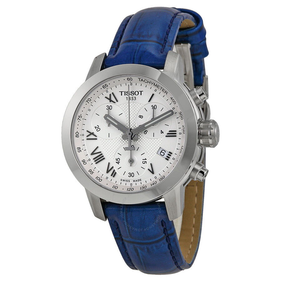 Tissot PRC 200 Chronograph Silver Dial Ladies Watch T0552171603300 - Dawson Watches