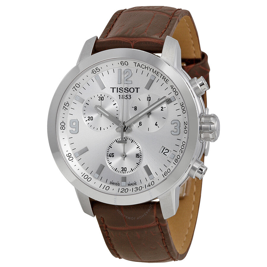 Tissot PRC 200 Chronograph Silver Dial Men's Watch T0554171603700 - Dawson Watches