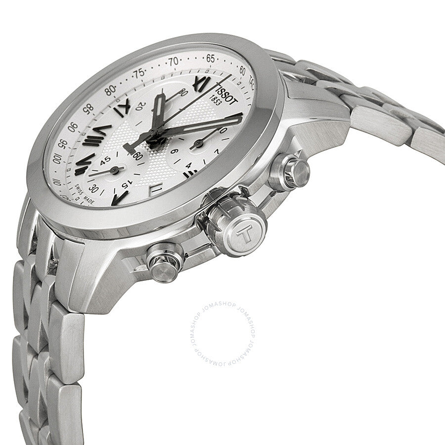 Tissot PRC 200 Chronograph White Dial Ladies Watch T055.217.11.033.00 - Dawson Watches #2