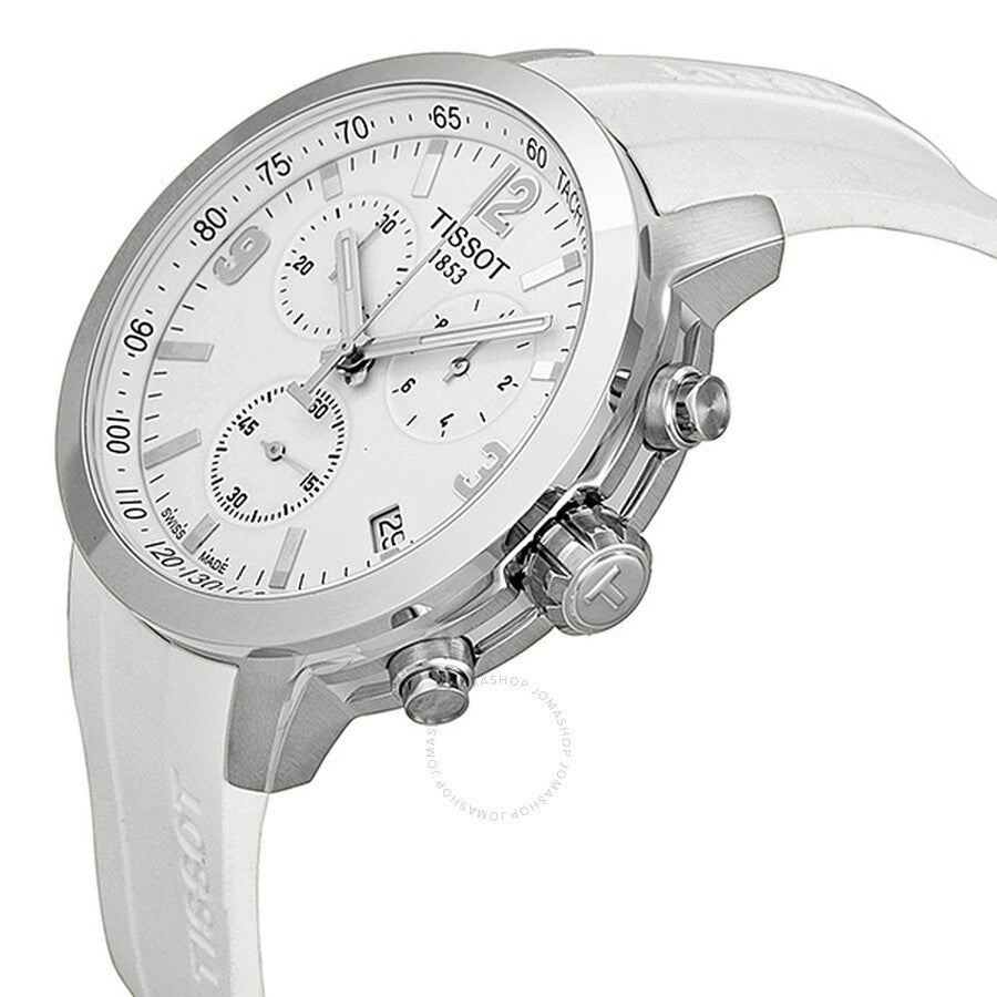 Tissot PRC 200 Chronograph White Dial Men's Watch T0554171701700 - Dawson Watches #2