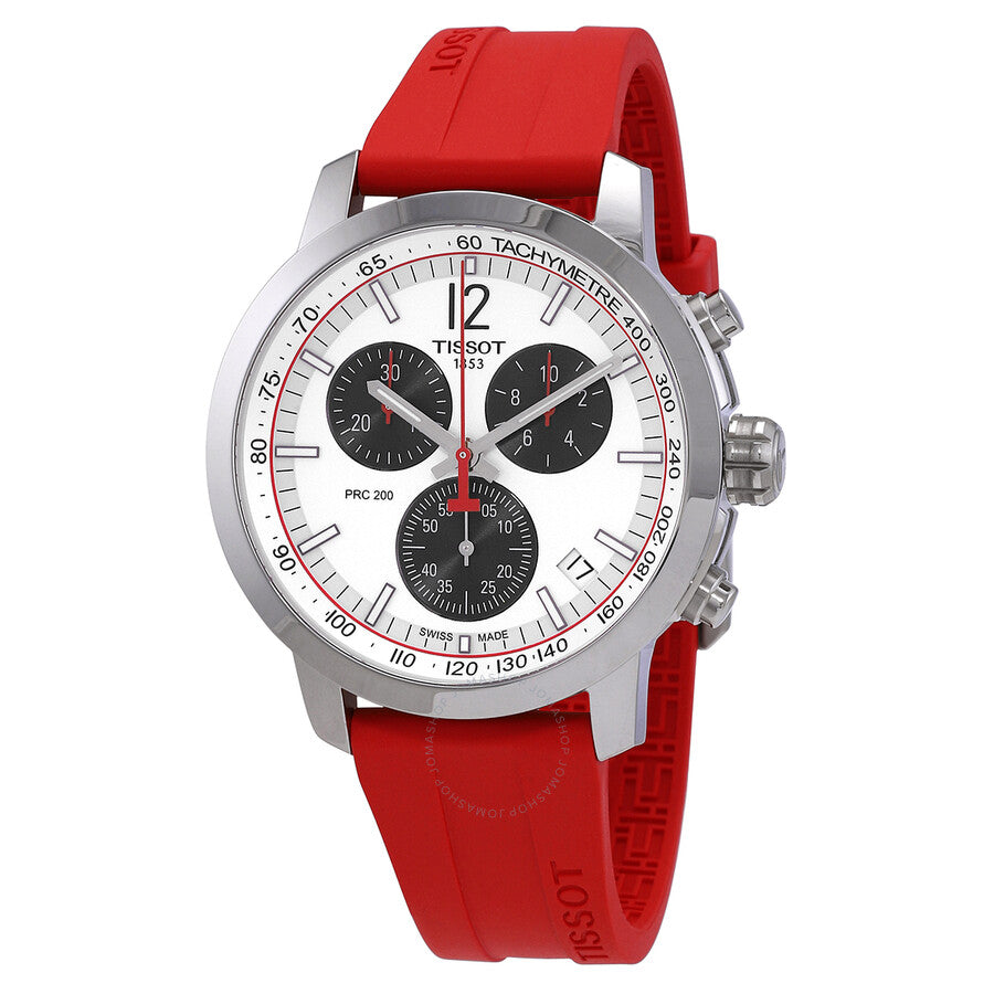 Tissot PRC 200 IIHF Swiss Edition Chronograph Quartz Silver Dial Men's Watch T114.417.17.037.01 - Dawson Watches