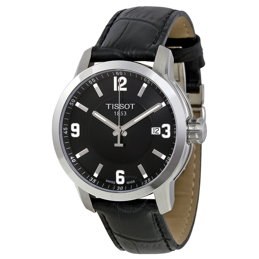 Tissot PRC 200 Quartz Black Dial Men's Watch T0554101605700 - Dawson Watches