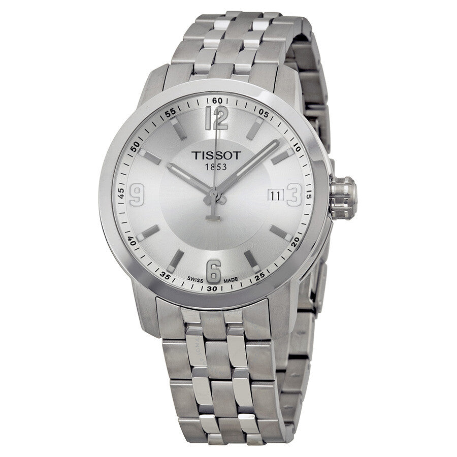 Tissot PRC 200 Quartz Silver Dial Stainless Steel Sport Men's Watch T0554101103700 - Dawson Watches