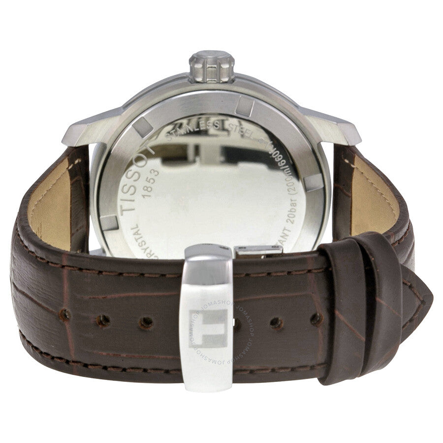 Tissot PRC 200 White Dial Brown Leather Men's Watch T0554101601701 - Dawson Watches #3