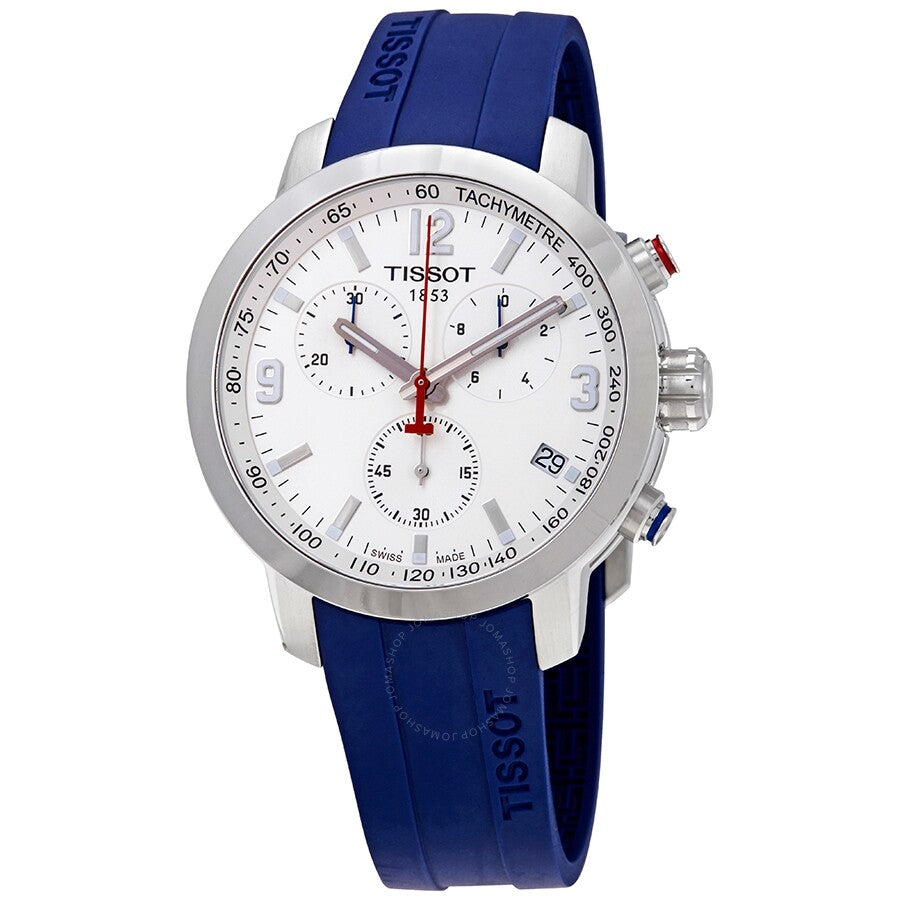 Tissot PRC 200 Chronograph Quartz White Dial Men's Watch T055.417.17.017.03 - Dawson Watches