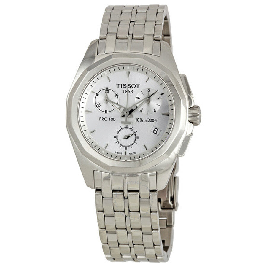 Tissot PRC100 Silver Dial Ladies Watch T008.217.11.031.00 - Dawson Watches