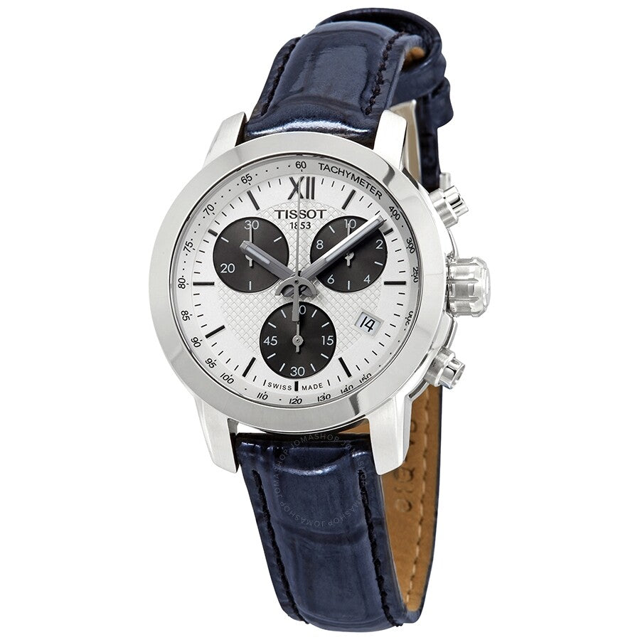 Tissot PRC200 Chronograph White Dial Ladies Watch T0552171603800 - Dawson Watches