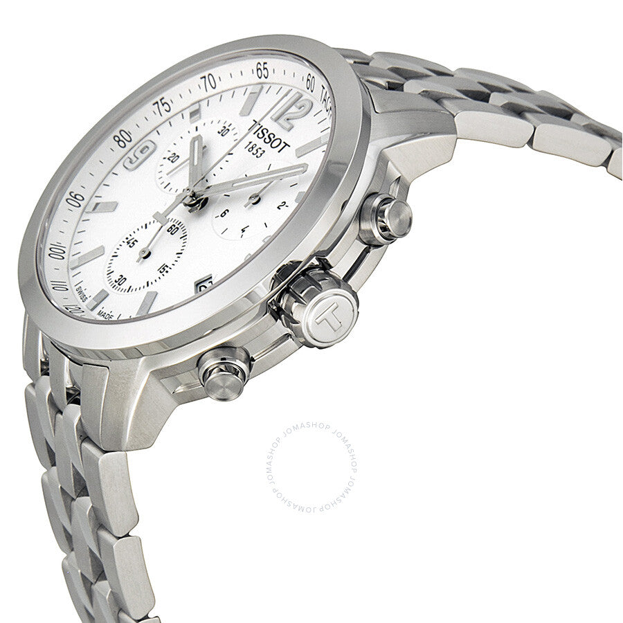 Tissot PRC200 Chronograph White Dial Men's Watch T0554171101700 - Dawson Watches #2