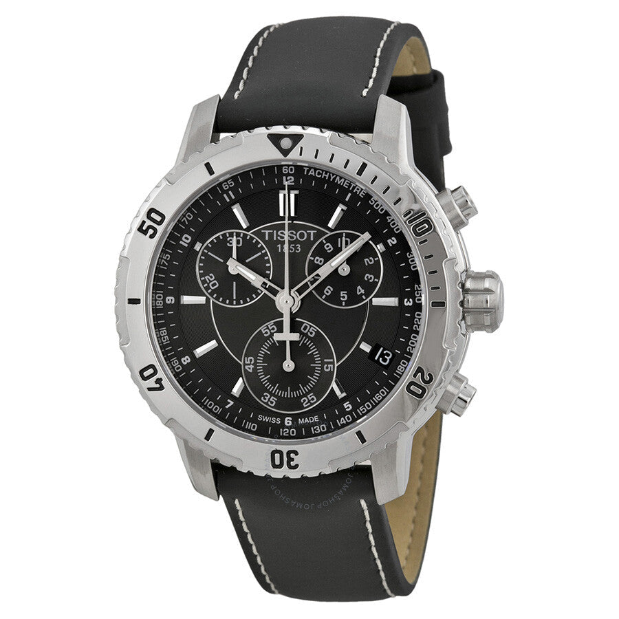 Tissot PRS 200 Chronograph Black Dial Men's Watch T0674171605100 - Dawson Watches