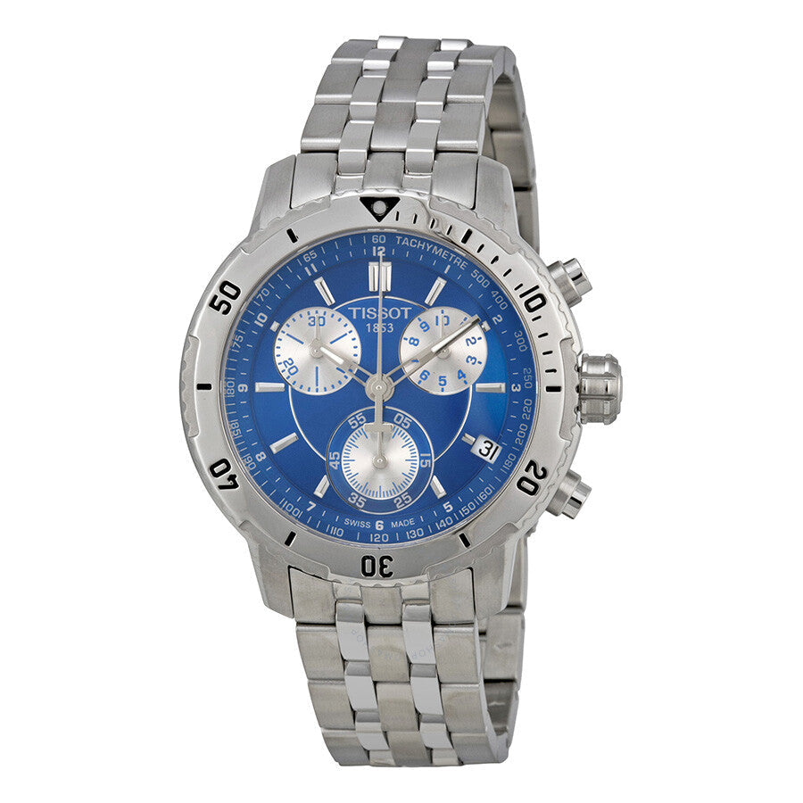 Tissot PRS 200 Chronograph Blue Dial Sport Men's Watch T0674171104100 - Dawson Watches