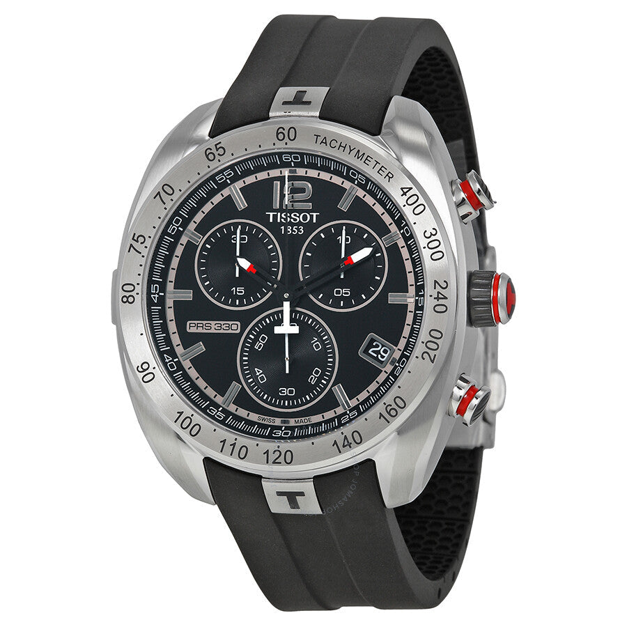 Tissot PRS 330 Chronograph Black Dial Men's Watch T0764171705700 - Dawson Watches