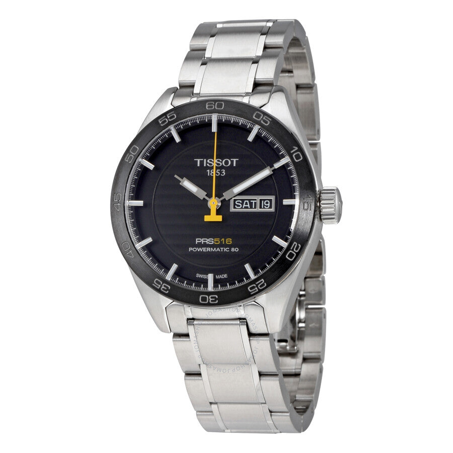 Tissot PRS 516 Automatic Black Dial Men's Watch T100.430.11.051.00 - Dawson Watches