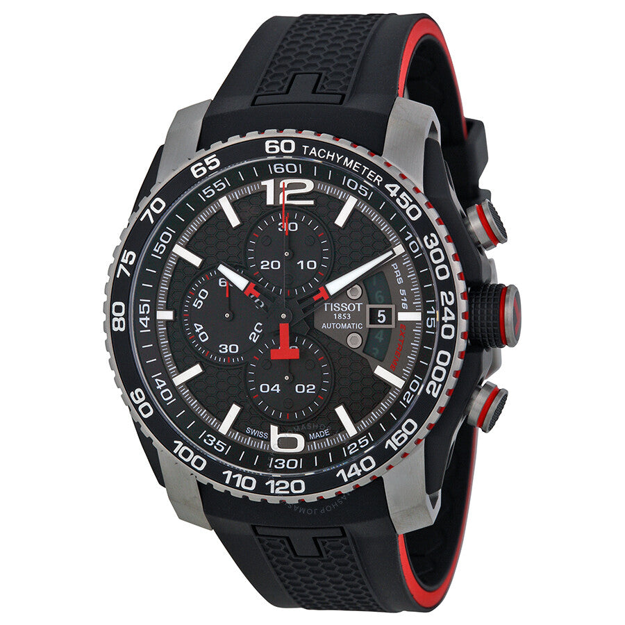Tissot PRS 516 Black Dial Chronograph Men's Watch T0794272705700 - Dawson Watches