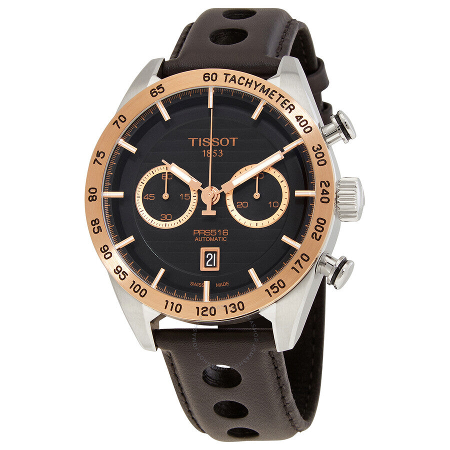 Tissot PRS 516 Chronograph Automatic Black Dial Men's Watch T9254274605101 - Dawson Watches