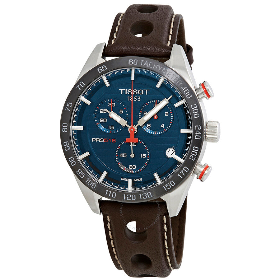 Tissot PRS 516 Chronograph Blue Dial Men's Watch T100.417.16.041.00 - Dawson Watches