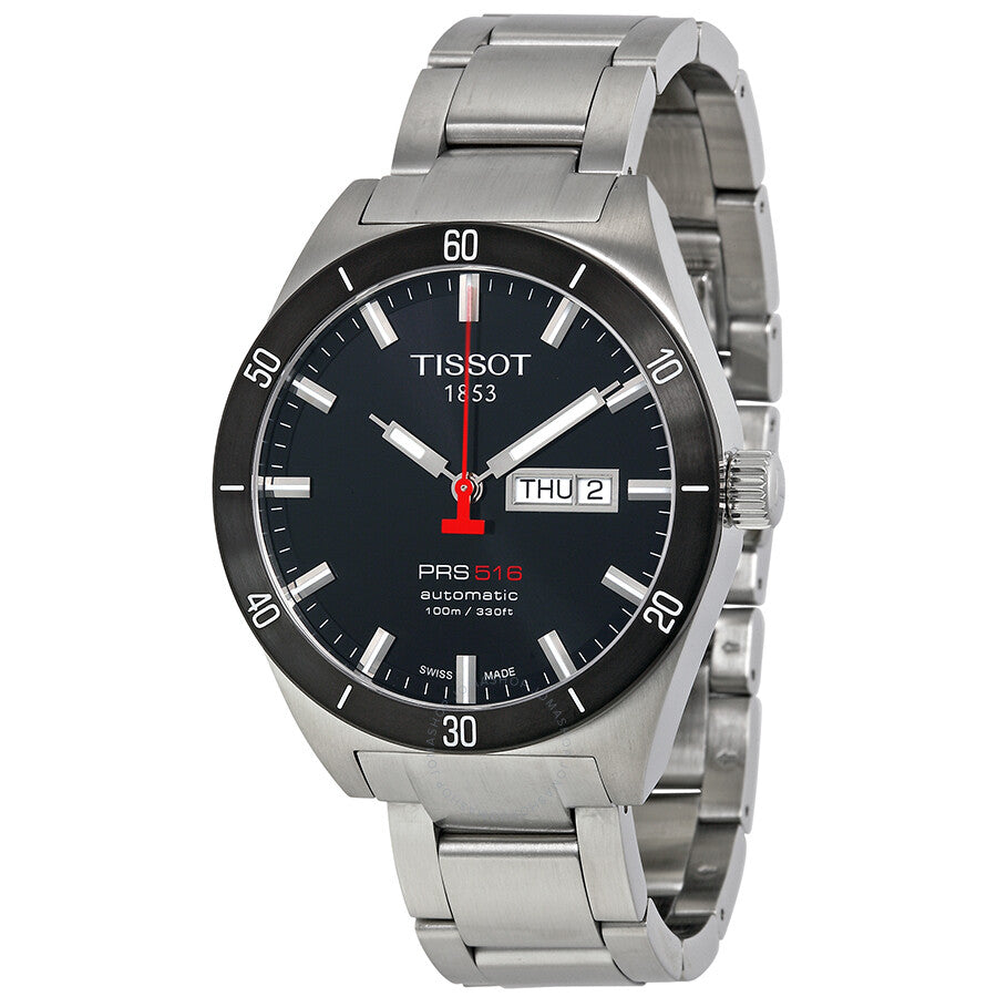 Tissot PRS516 Automatic Black Dial Men's Watch T044.430.21.051.00 - Dawson Watches