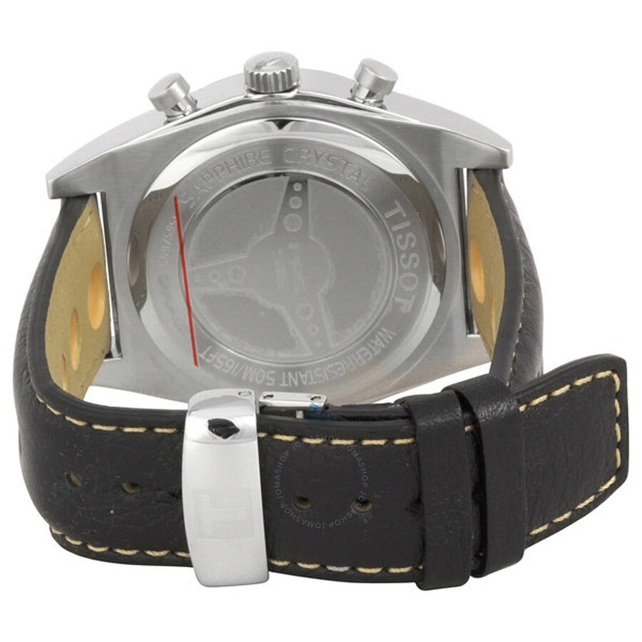 Tissot PRS516 Chronograph Black Dial Black Leather Men's Watch T91.1.428.51 - Dawson Watches #3