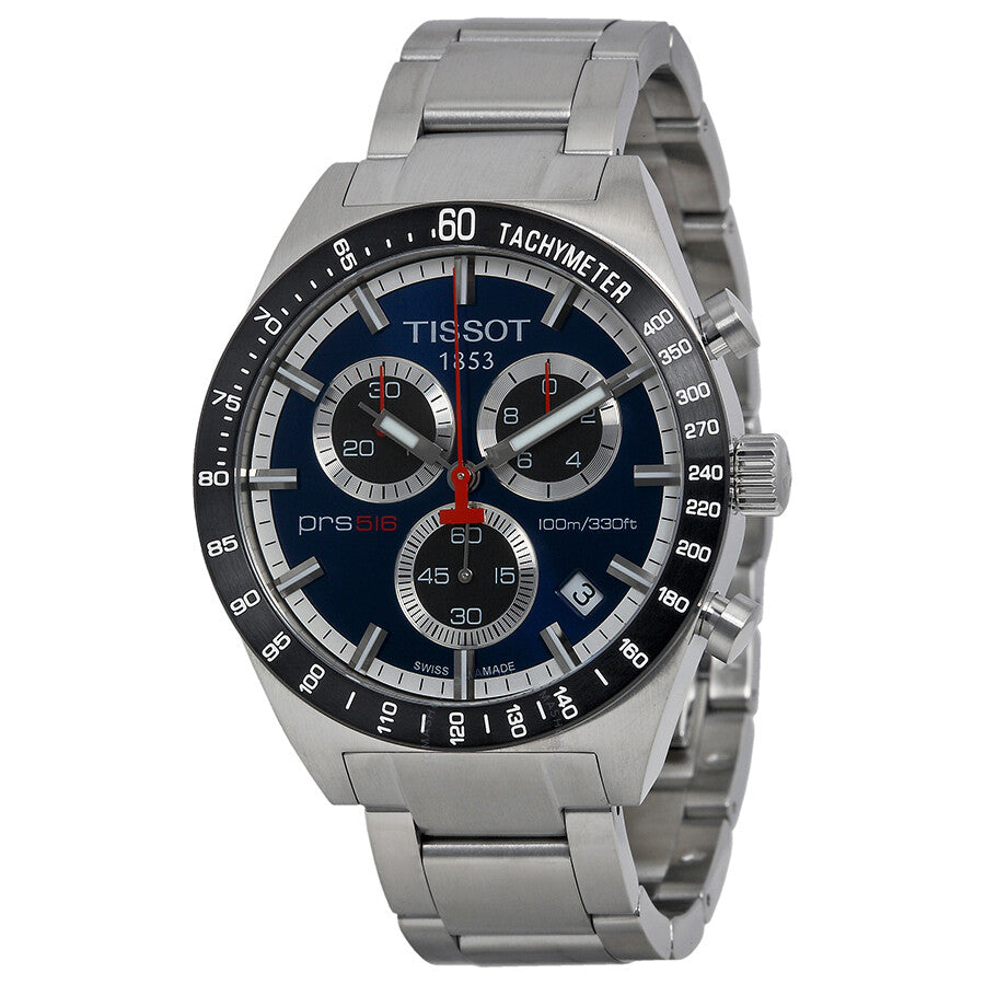 Tissot PRS516 Chronograph Black Dial Men's Watch T0444172104100 - Dawson Watches