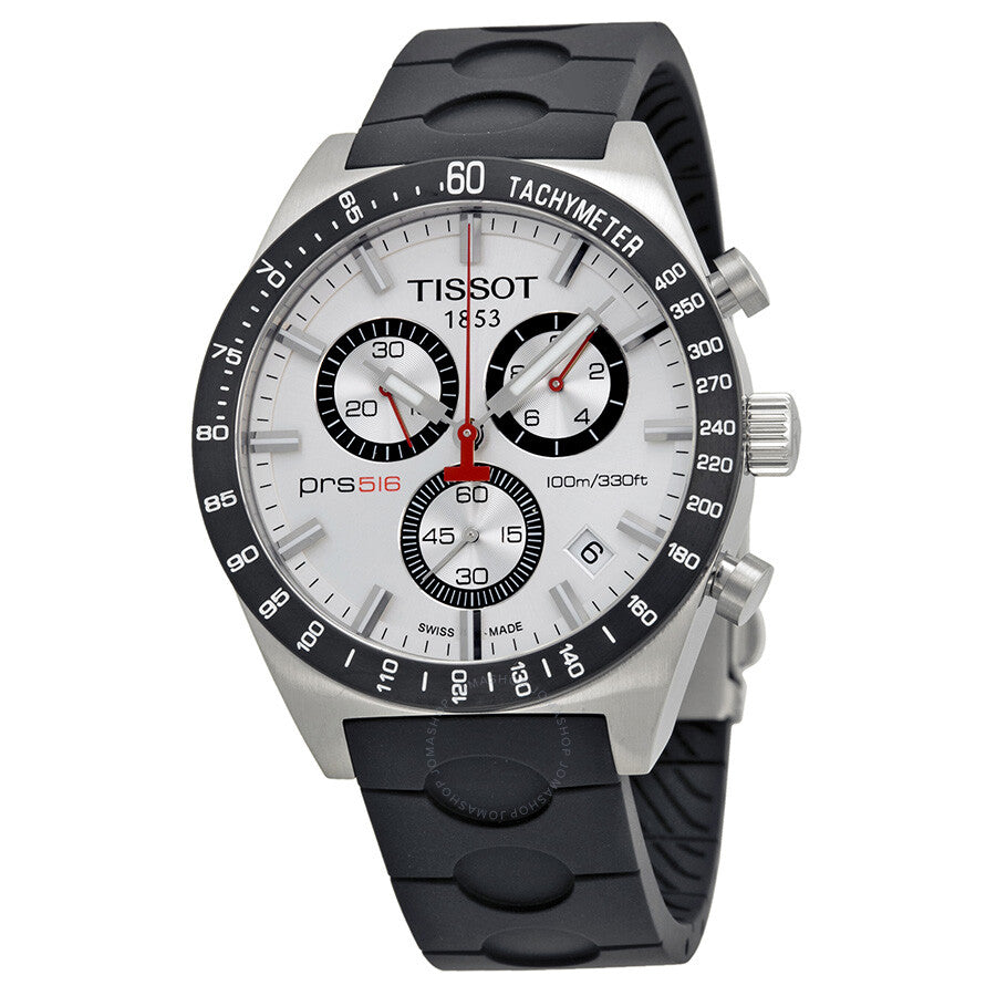 Tissot PRS516 Chronograph Silver Dial Men's Watch T044.417.27.031.00 - Dawson Watches