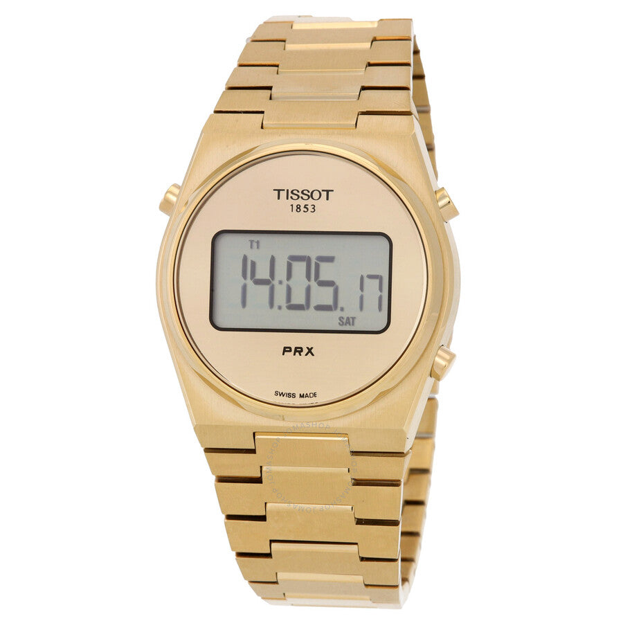 Tissot PRX Digital Quartz Gold Dial Men's Watch T1372633302000 - Dawson Watches