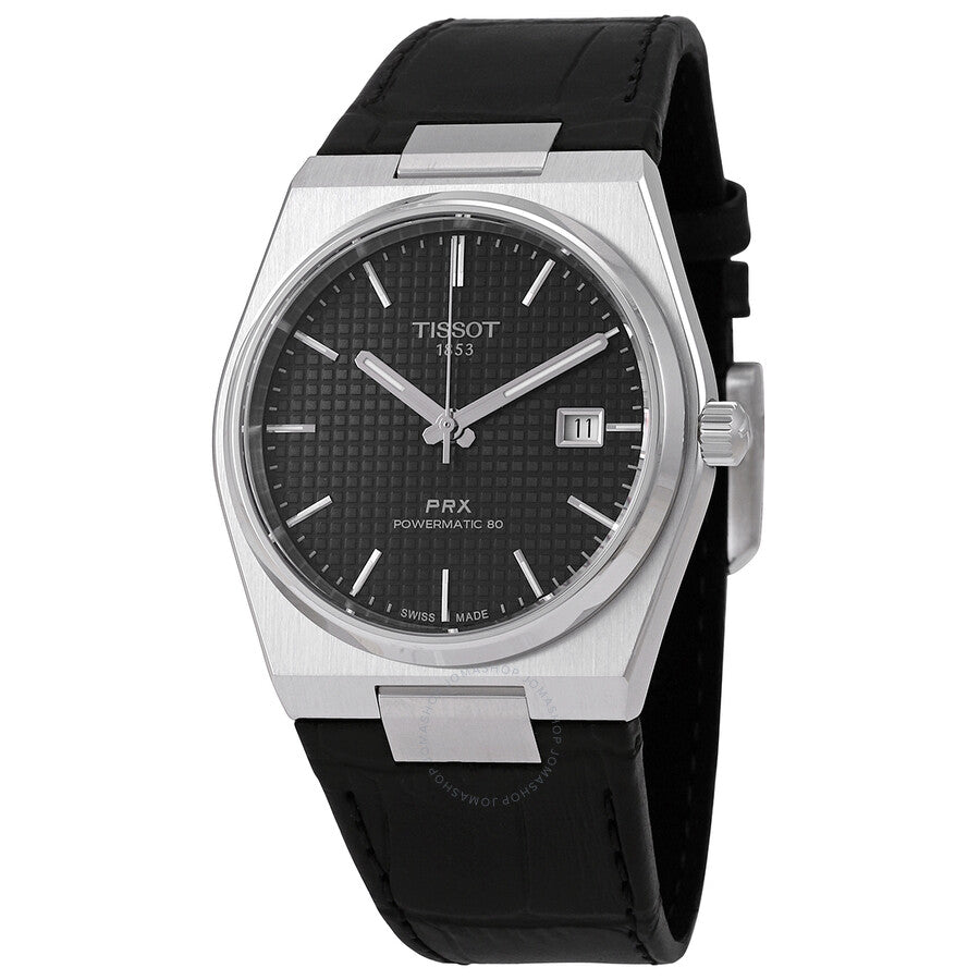 Tissot PRX Powermatic 80 Automatic Black Dial Men's Watch T1374071605100 - Dawson Watches