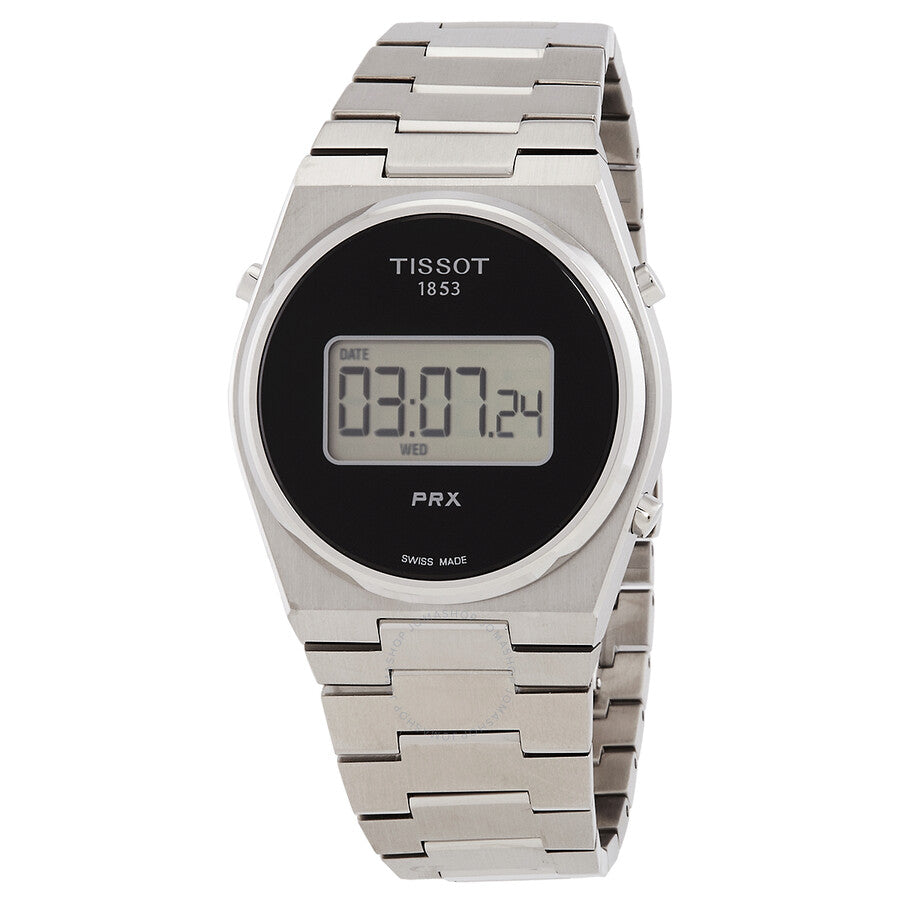 Tissot PRX Quartz Digital Black Dial Men's Watch T1374631105000 - Dawson Watches