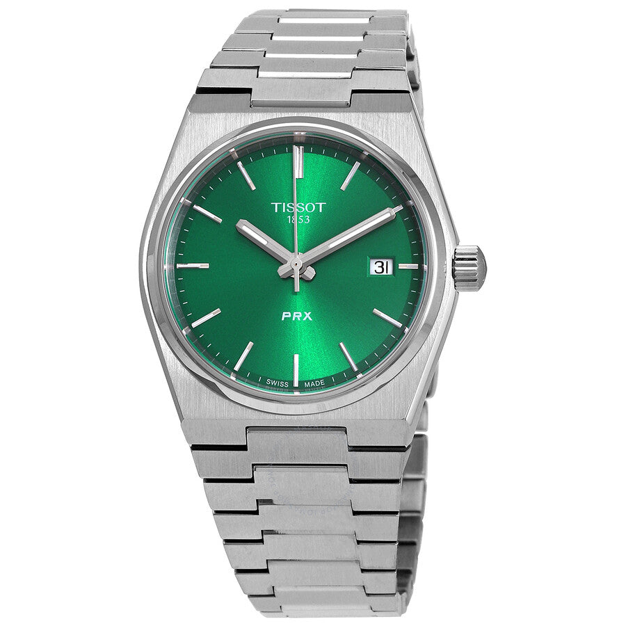 Tissot PRX Quartz Green Dial Unisex Watch T1372101108100 - Dawson Watches