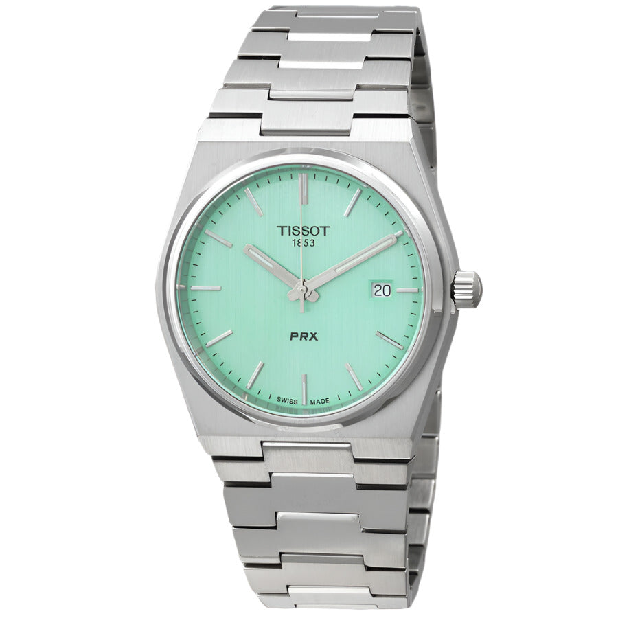 Tissot PRX Quartz Light Green Dial Men's Watch T137.410.11.091.01 - Dawson Watches