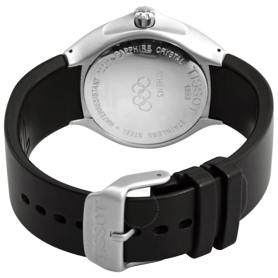 Tissot Quartz Black Dial Black Rubber Men's Watch T12.1.591.91 - Dawson Watches #3