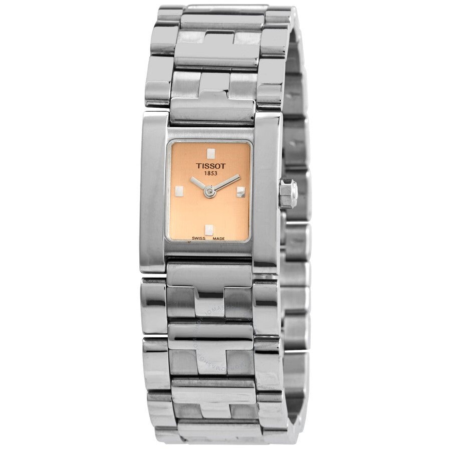 Tissot Quartz Orange Dial Ladies Watch T63.1.185.61 - Dawson Watches