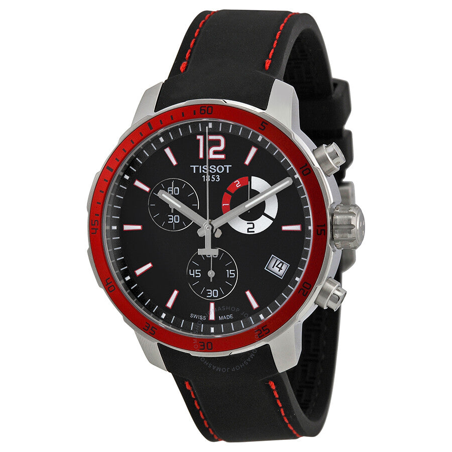 Tissot Quickster Chronograph Black Dial Men's Watch T0954491705701 - Dawson Watches