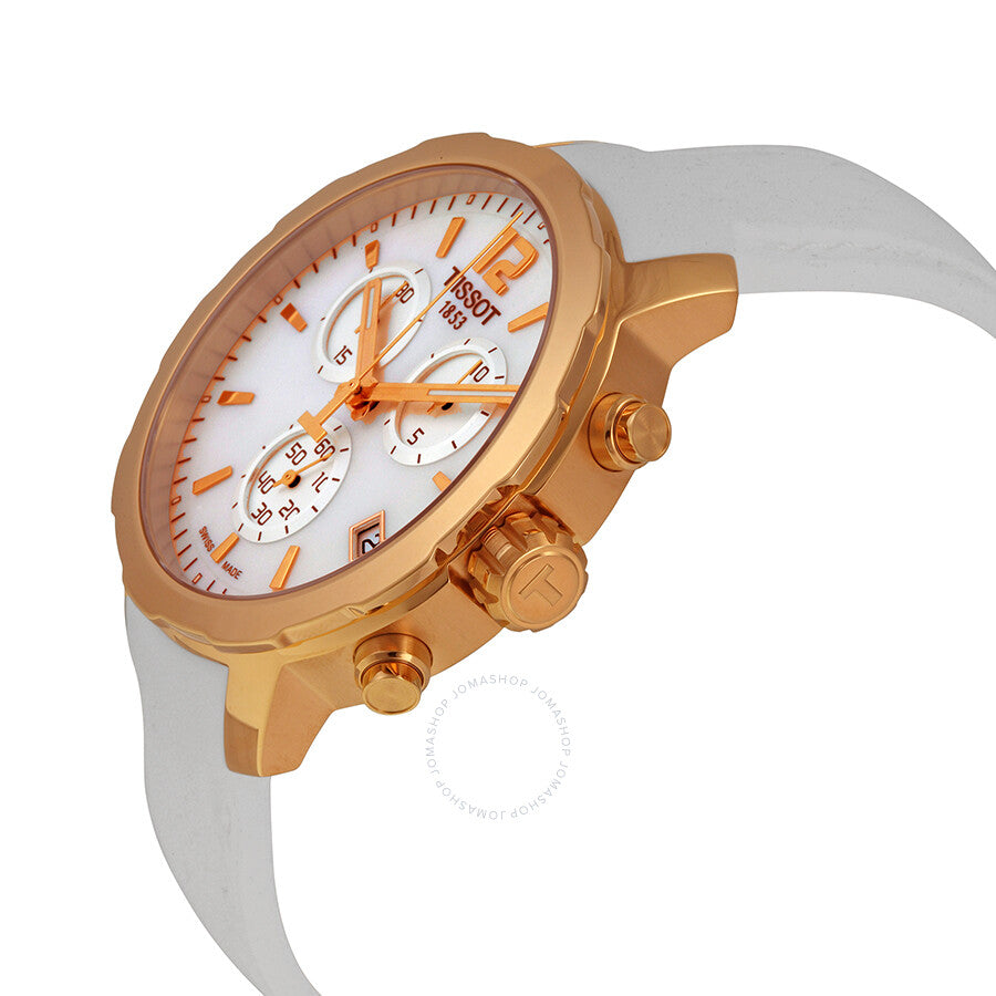 Tissot Quickster Chronograph Mother of Pearl Dial Ladies Sports Watch T0954173711700 - Dawson Watches #2