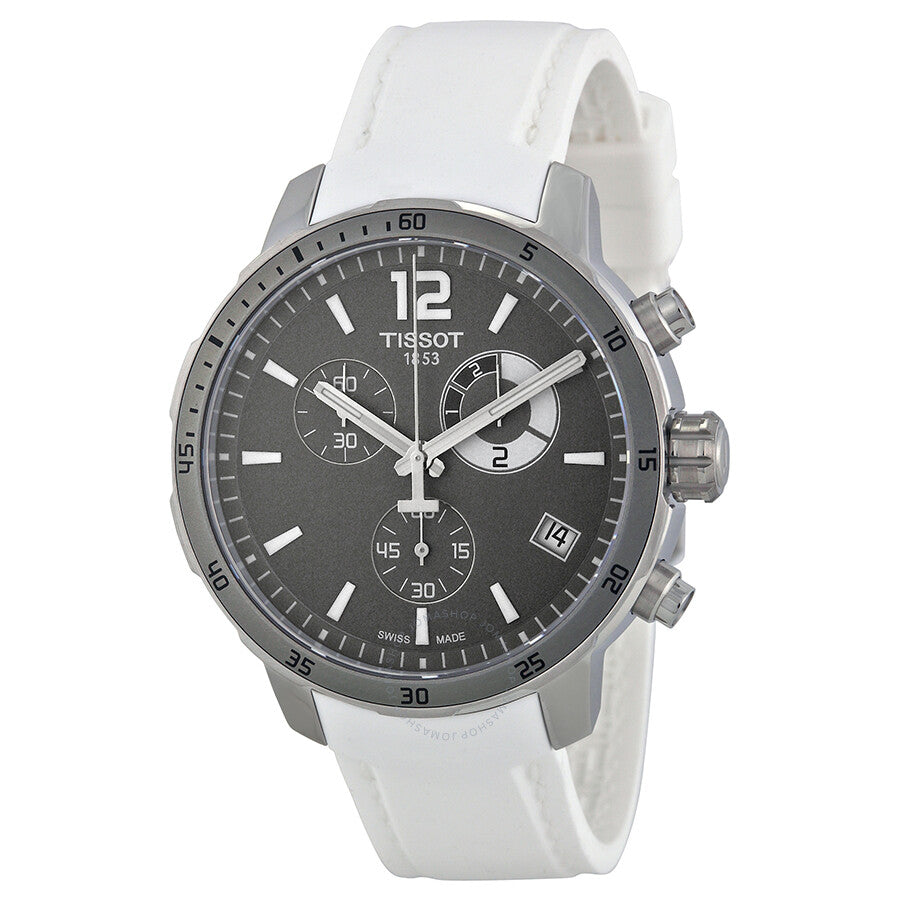Tissot Quickster Grey Dial White Silicone Men's Watch T0954491706700 - Dawson Watches