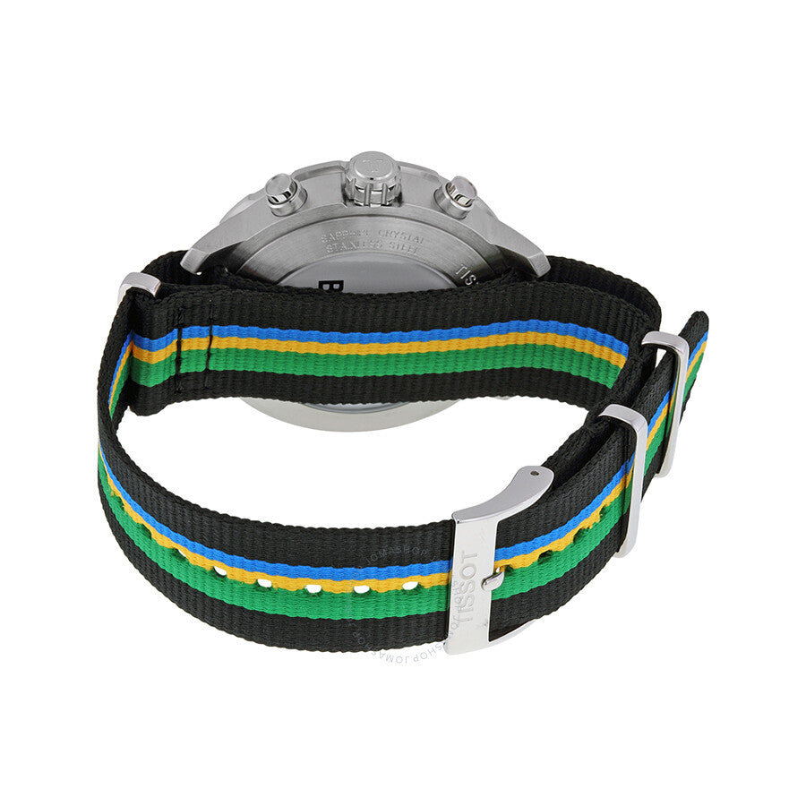 Tissot Quickster White Dial Striped Nylon Men's Watch T0954171703702 - Dawson Watches #3