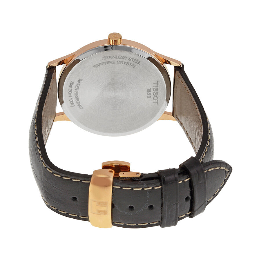 Tissot Rose Dream Quartz Black Dial Black Leather Men's Watch T914.410.46.057.00 - Dawson Watches #3