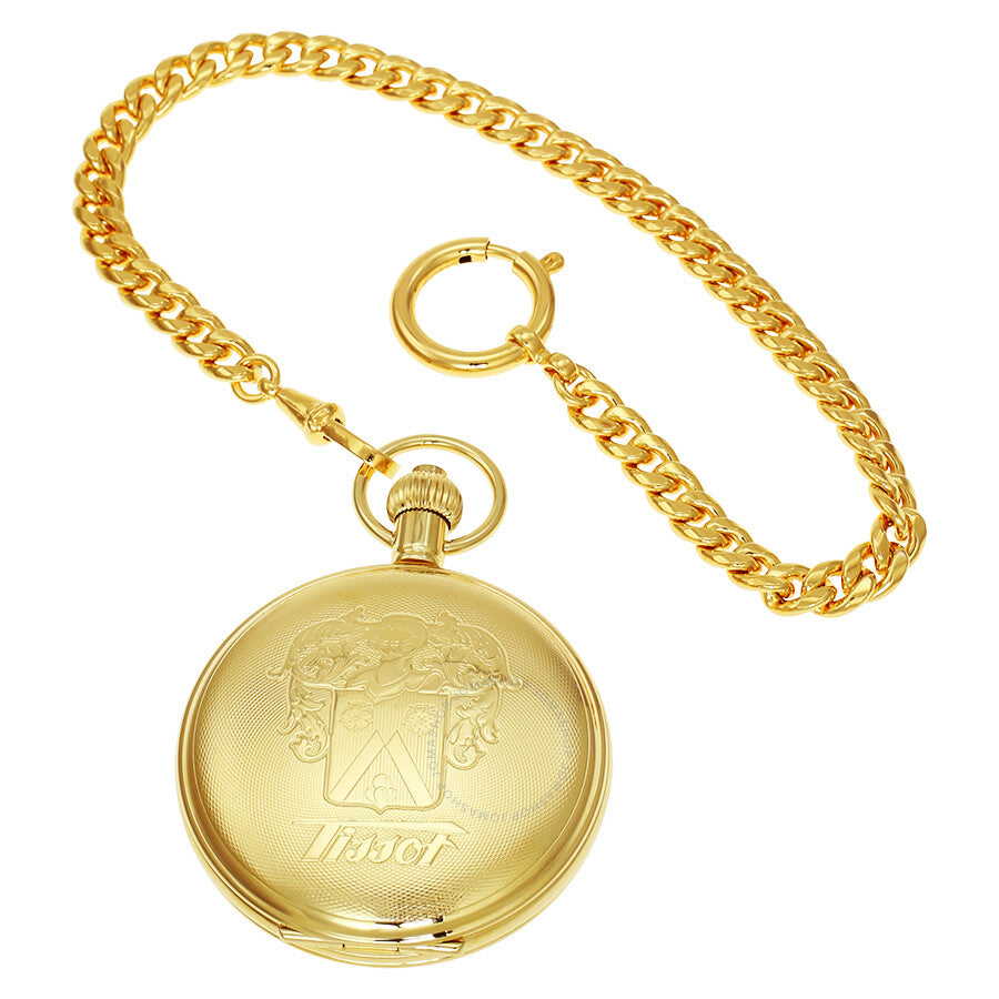Tissot Savonnette Mechanical Golden Brass Pocket Watch T83445113 - Dawson Watches #2