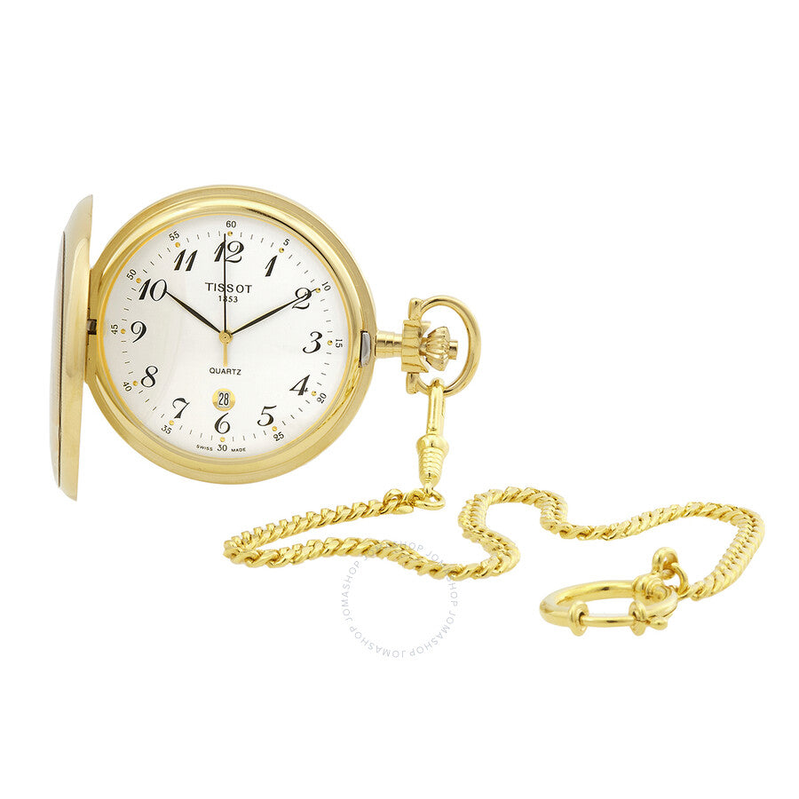 Tissot Savonnette Quartz White Dial Watch T83.4.553.12 - Dawson Watches