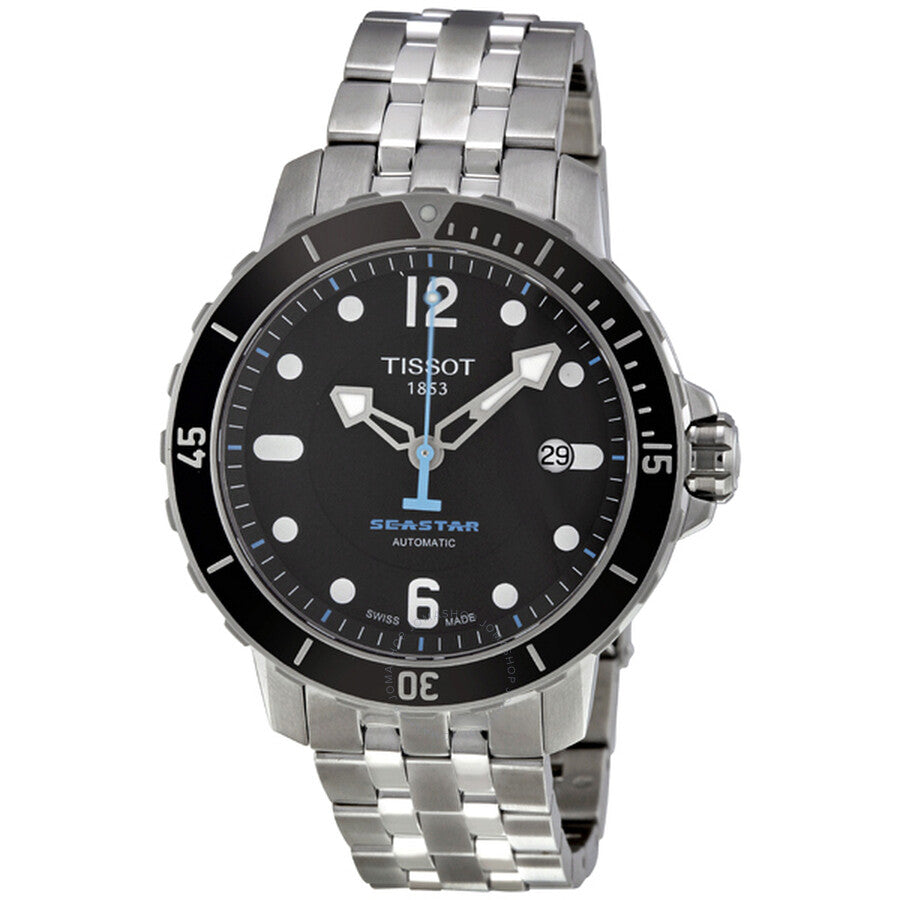 Tissot Seastar 1000 Black Dial Men's Watch T0664071105700 - Dawson Watches