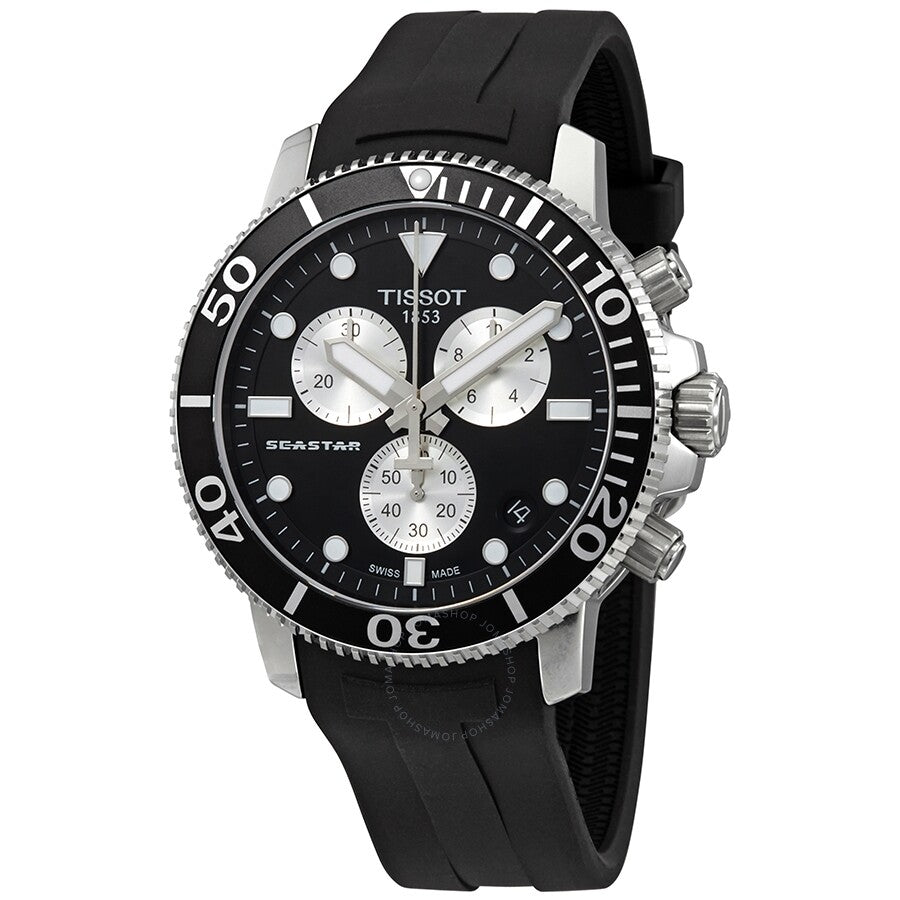 Tissot Seastar 1000 Chronograph Black Dial Men's Watch T120.417.17.051.00 - Dawson Watches