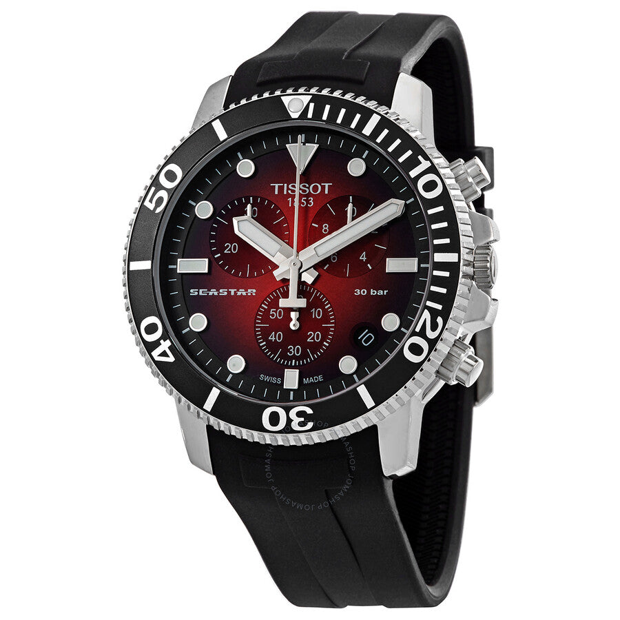 Tissot Seastar 1000 Chronograph Quartz Red Gradient Dial Men's Watch T120.417.17.421.00 - Dawson Watches