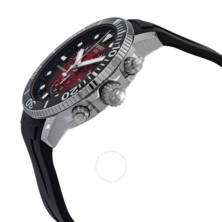 Tissot Seastar 1000 Chronograph Quartz Red Gradient Dial Men's Watch T120.417.17.421.00 - Dawson Watches #2