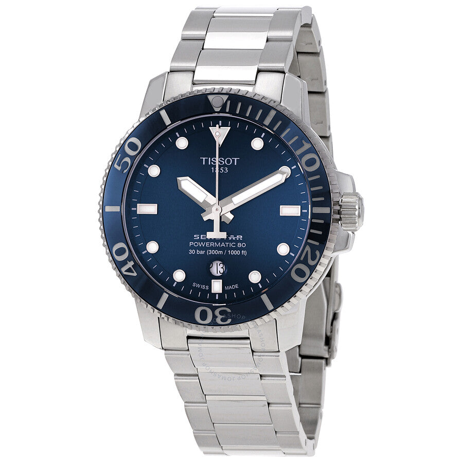 Tissot SEASTAR 1000 POWERMATIC 80 Automatic Blue Dial Men's Watch T120.407.11.041.03 - Dawson Watches