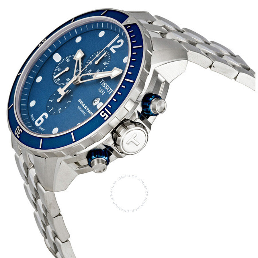 Tissot Seastar Chronograph Blue Dial Men's Watch T066.427.11.047.00 - Dawson Watches #2